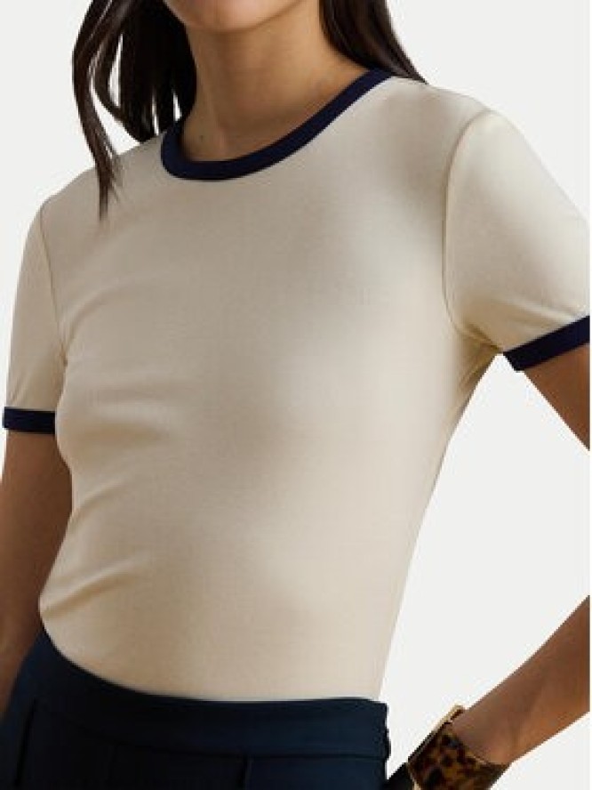 LAUREN RALPH LAUREN T-Shirt 200P09077002 Écru Slim Fit
