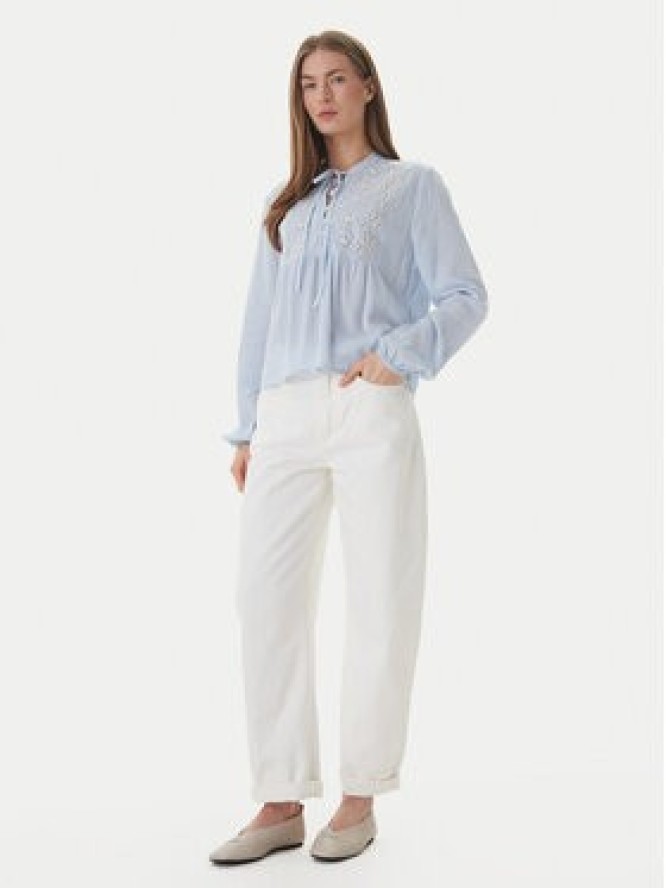 ONLY Bluzka Lennyo 15366732 Błękitny Regular Fit