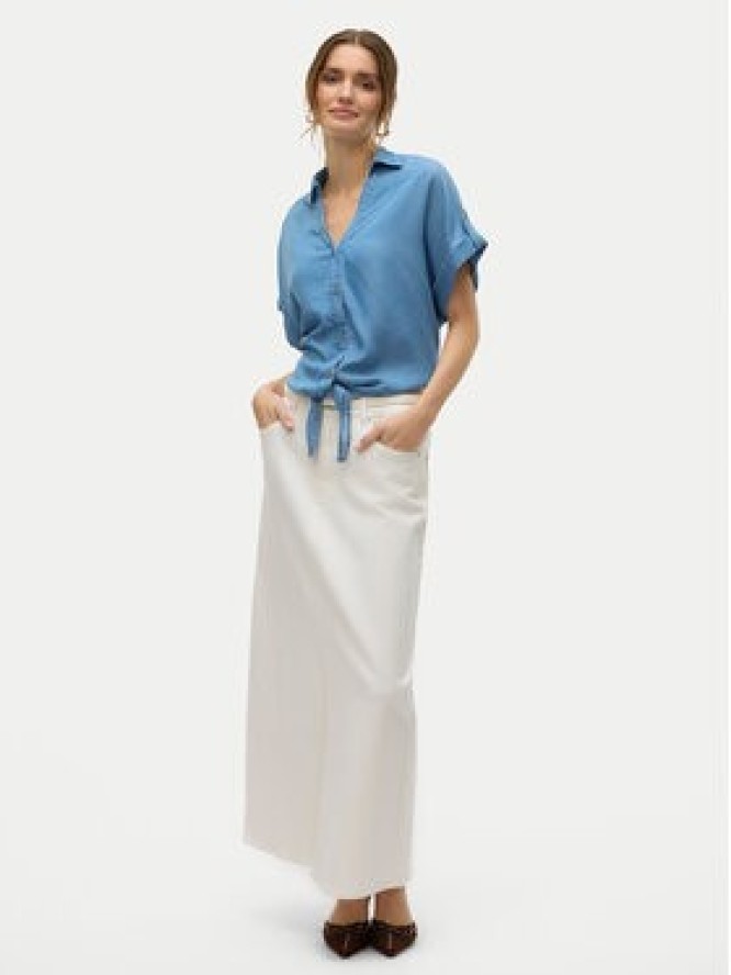 Vero Moda Koszula Fleur 10326059 Niebieski Regular Fit