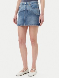 Levi's® Spódnica jeansowa Western 501® 001VJ-0001 Niebieski Regular Fit