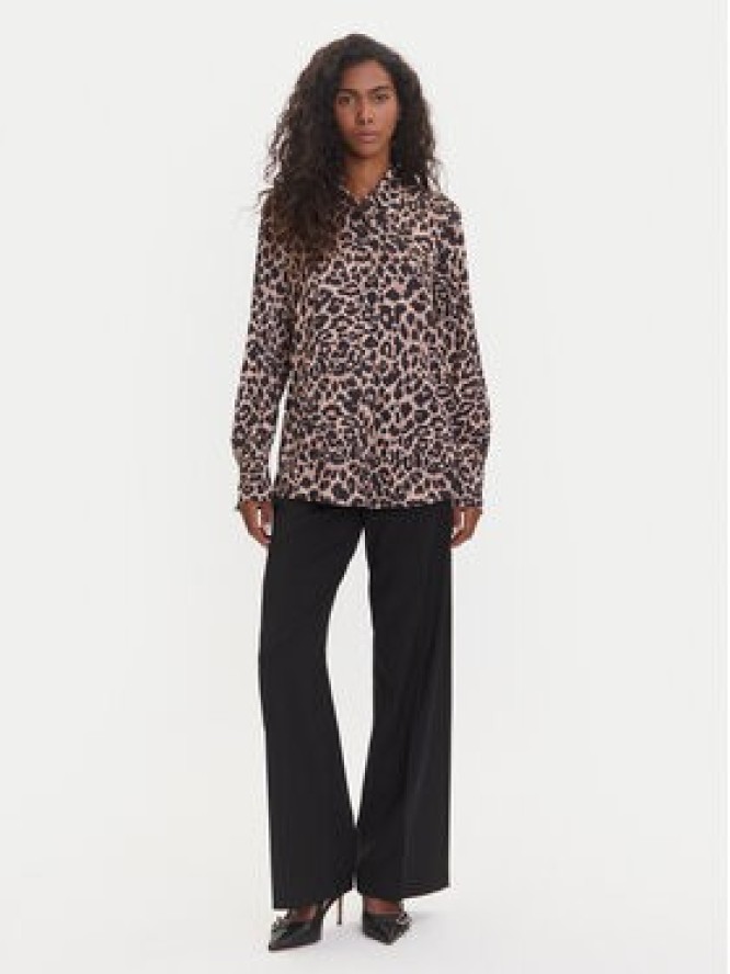 Guess Koszula W5YH03 WF1T2 Brązowy Regular Fit