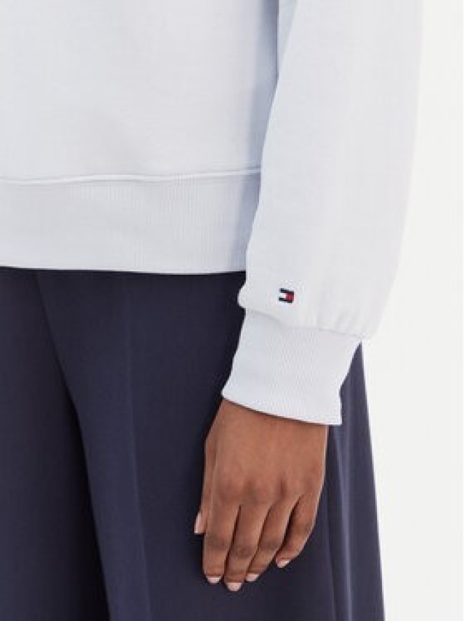 Tommy Hilfiger Bluza Script WW0WW49418 Błękitny Regular Fit