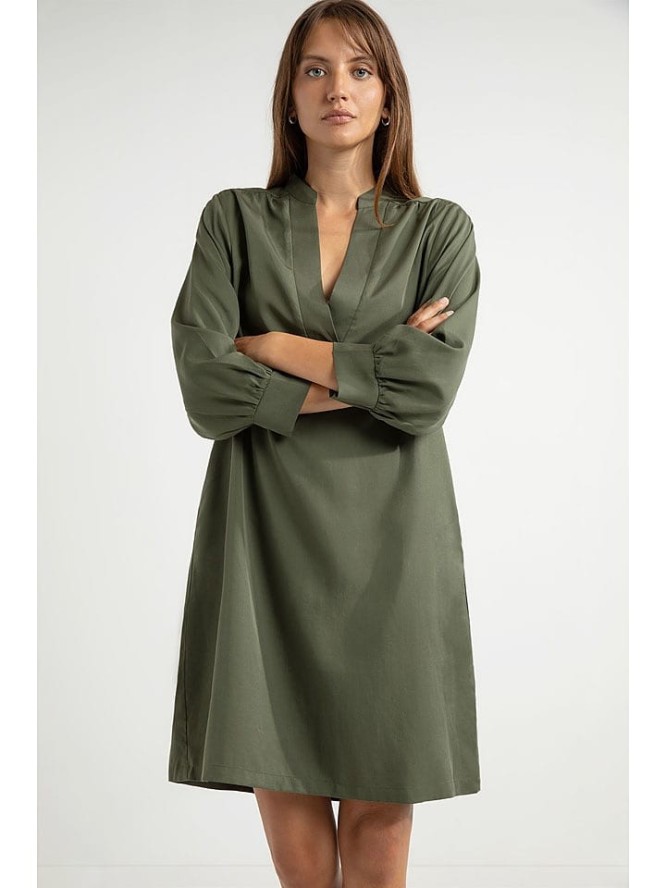 Josephine & Co Sukienka "Annabelle" w kolorze khaki rozmiar: 46