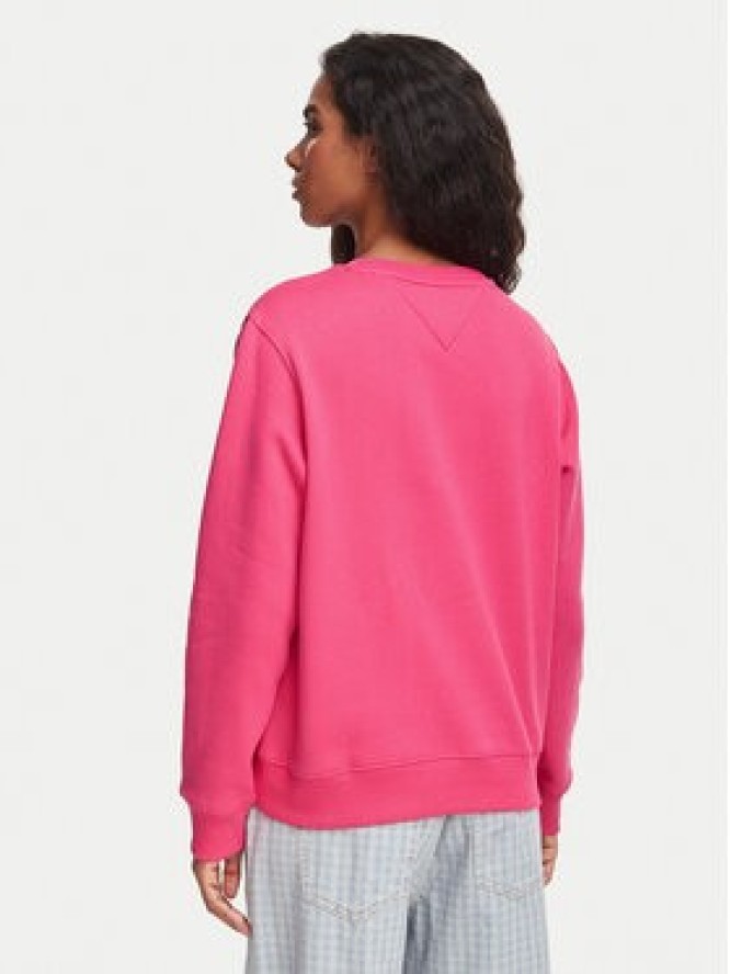 Tommy Jeans Bluza Flag DW0DW19959 Różowy Regular Fit