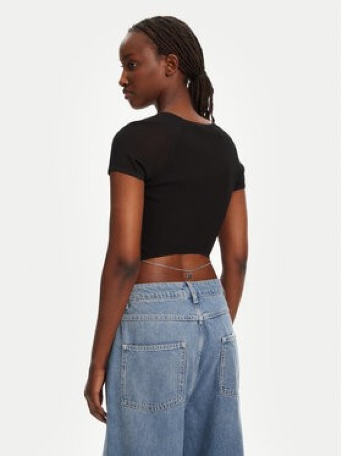 HUGO Bluzka Slevetta 50538232 Czarny Slim Fit