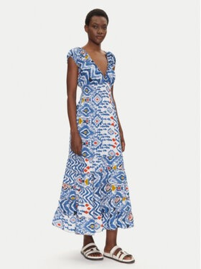 Iconique Sukienka letnia IC25-118 Kolorowy Regular Fit