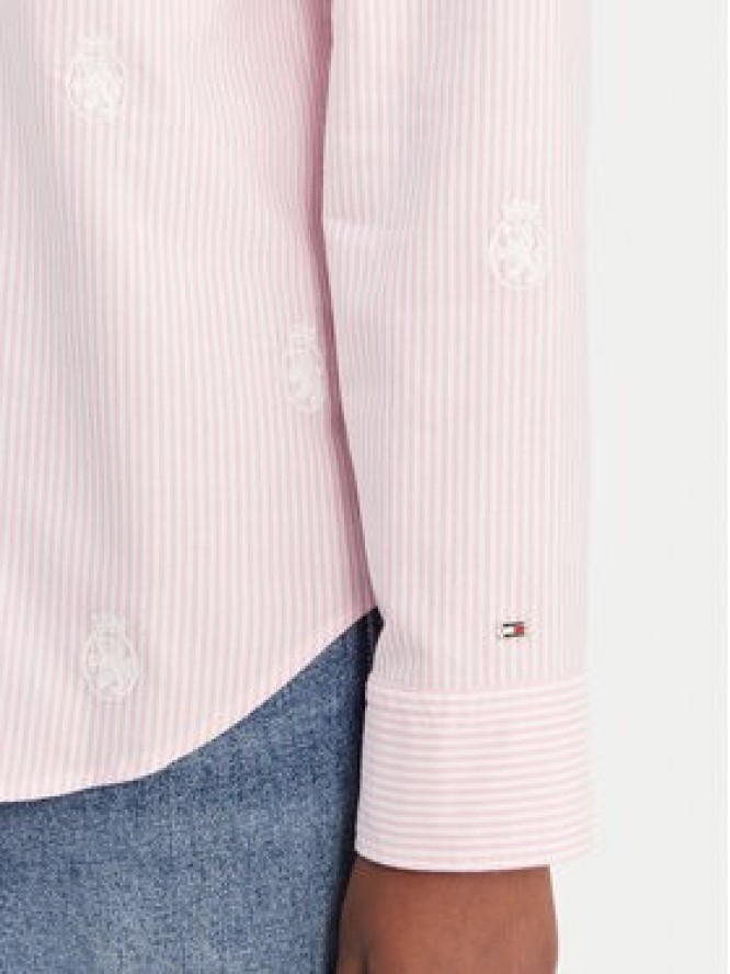 Tommy Hilfiger Koszula WW0WW49386 Różowy Regular Fit