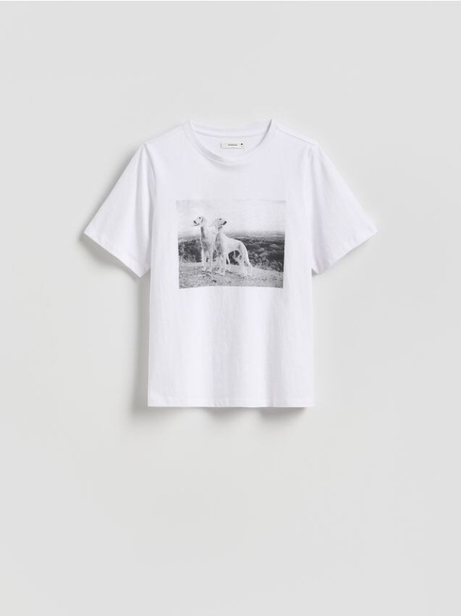 T-shirt z nadrukiem - biały