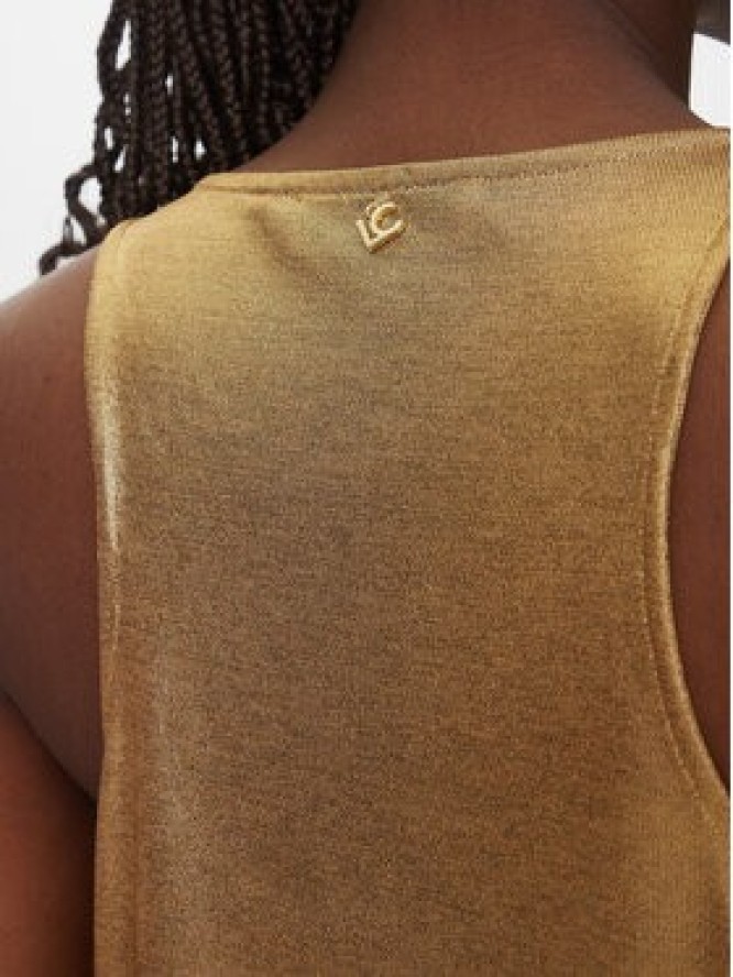 LOLA CASADEMUNT Sukienka letnia LS2516020 Złoty Relaxed Fit