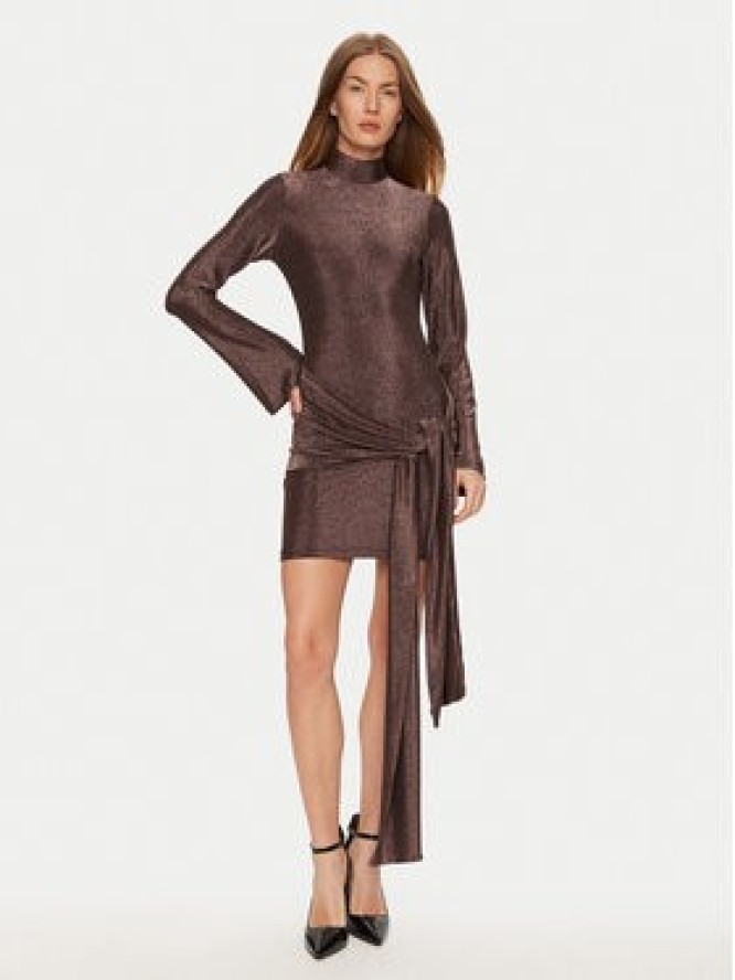 Bardot Sukienka koktajlowa 59556DB Brązowy Slim Fit