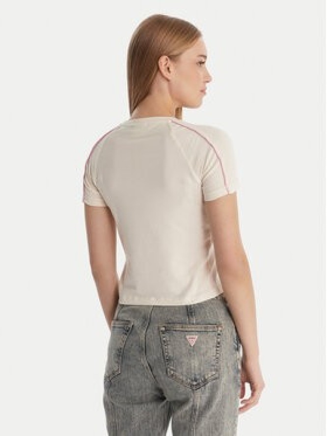 Guess T-Shirt W6RI39 KCBF1 Écru Regular Fit