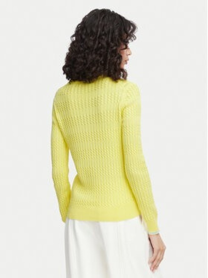 Beverly Hills Polo Club Sweter P-SS26W-M537390 Żółty Regular Fit