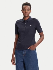 Gant Polo Shield 4202231 Granatowy Slim Fit