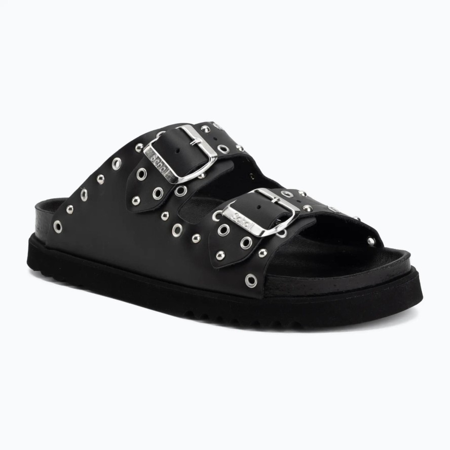 Klapki damskie Scholl Beatriz Ring Leather