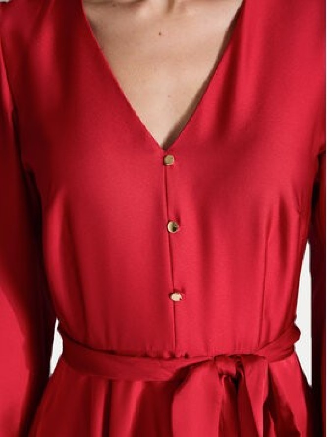 Swing Sukienka koktajlowa 5AI13900 Czerwony Regular Fit