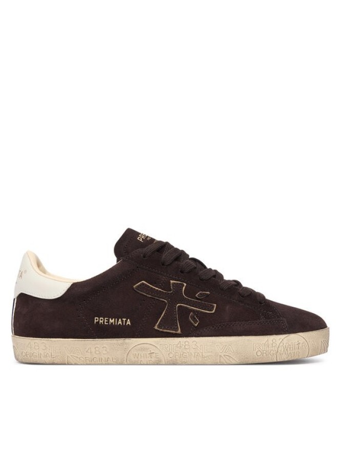 Premiata Sneakersy Stevend Var 7897 Brązowy ciemny
