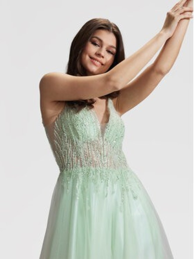 Hey Kyla Sukienka wieczorowa 5AG005HK Zielony Regular Fit