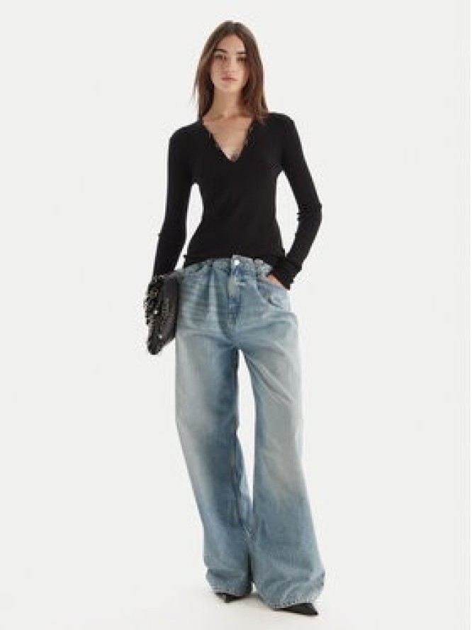 Patrizia Pepe Sweter 2K0331/K7S0-K103 Czarny Regular Fit