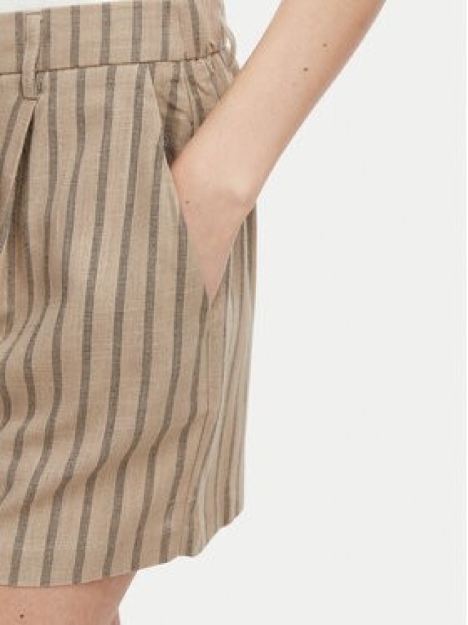 Vero Moda Szorty materiałowe Rosie 10346913 Brązowy jasny Loose Fit