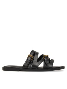 Guess Klapki FLJGRY LEA03 Czarny