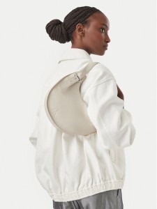 Calvin Klein Torebka Asym Buckle Shoulder Bag LV04F3872G Kremowy