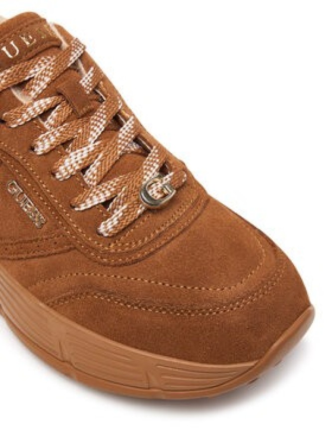 Guess Sneakersy FLFFA2 LEA12 Brązowy