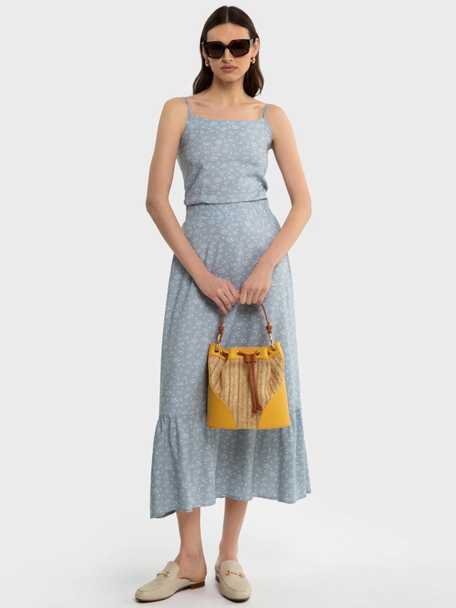 Klapki damskie eleganckie beżowe NN274A077 801