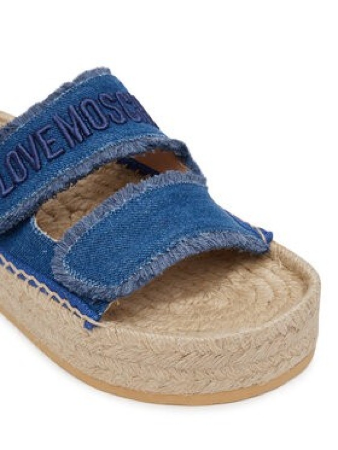 LOVE MOSCHINO Espadryle JA28383G0MJO5700 Niebieski