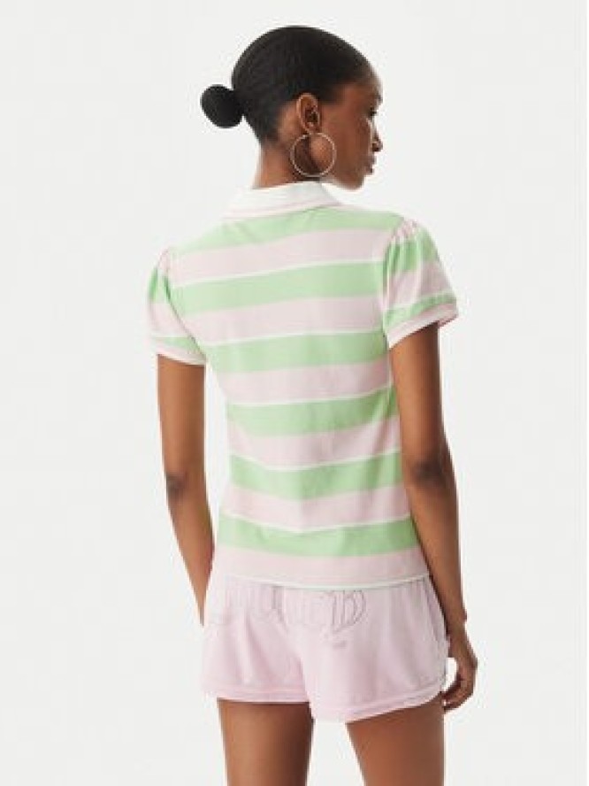 Juicy Couture Polo Juicy Puff JCGCT126015 Zielony Slim Fit
