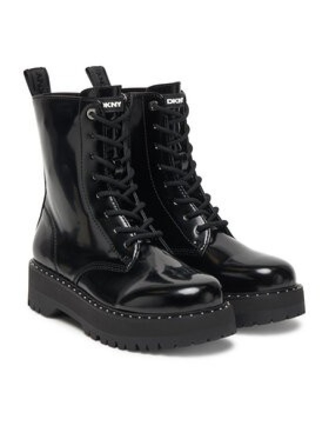 DKNY Trzewiki Batu Studs-Lace Up K4566972 Czarny