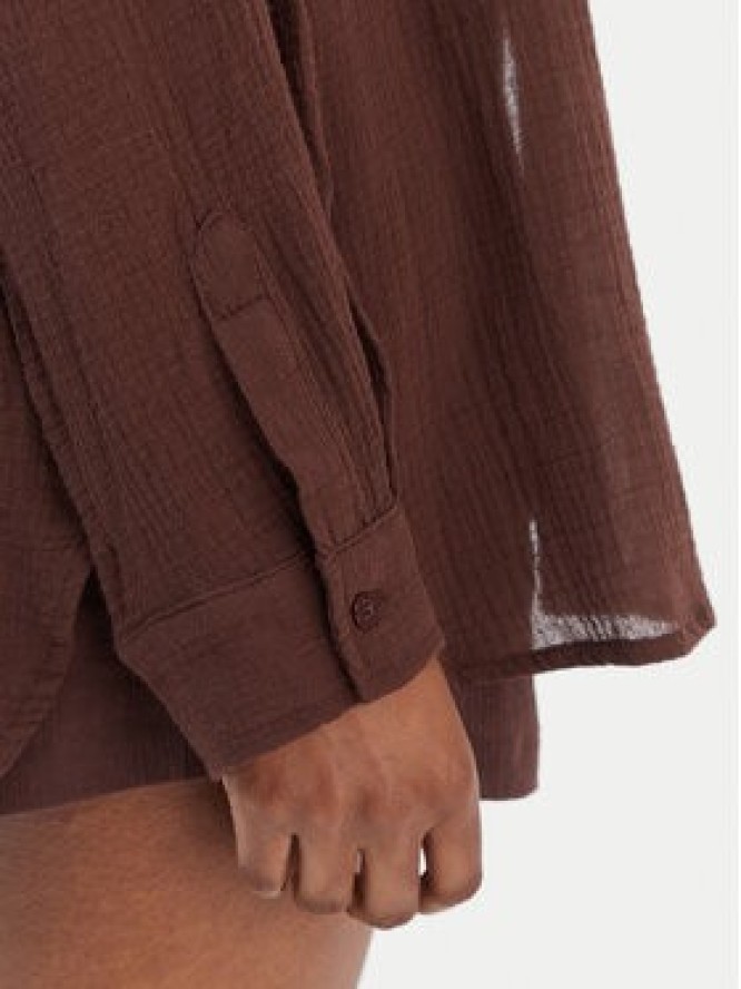 Seafolly Koszula Breeze 55428-TO Brązowy Regular Fit