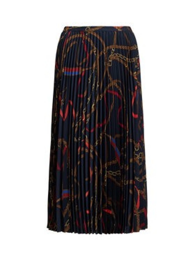 LAUREN RALPH LAUREN Spódnica plisowana 200P03550001 Granatowy Regular Fit