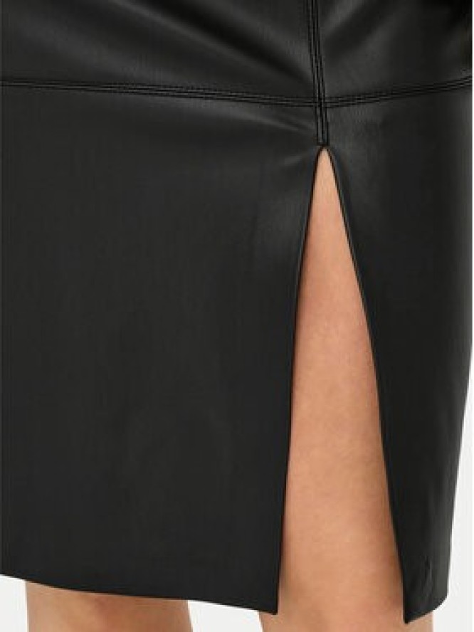 ONLY Spódnica z imitacji skóry Oline 15315998 Czarny Slim Fit