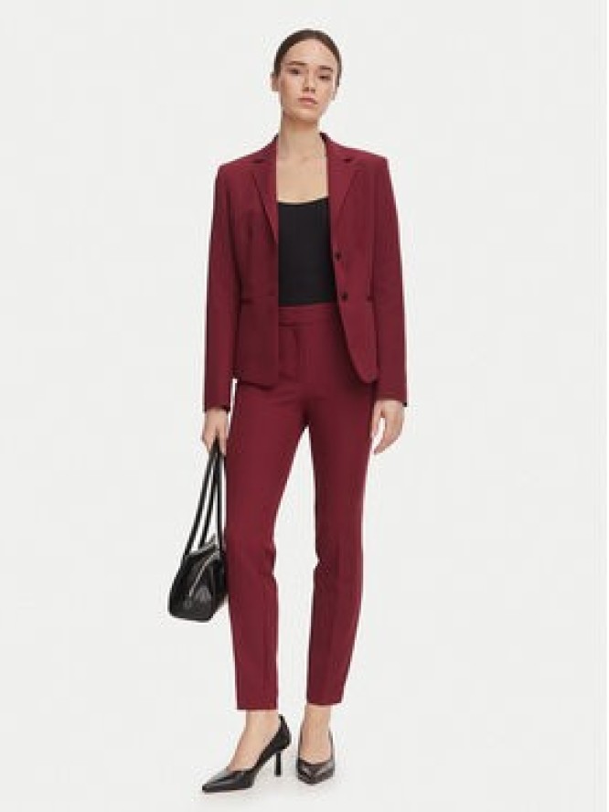 HUGO Spodnie materiałowe Hagonia-1 50539991 Czerwony ciemny Slim Fit