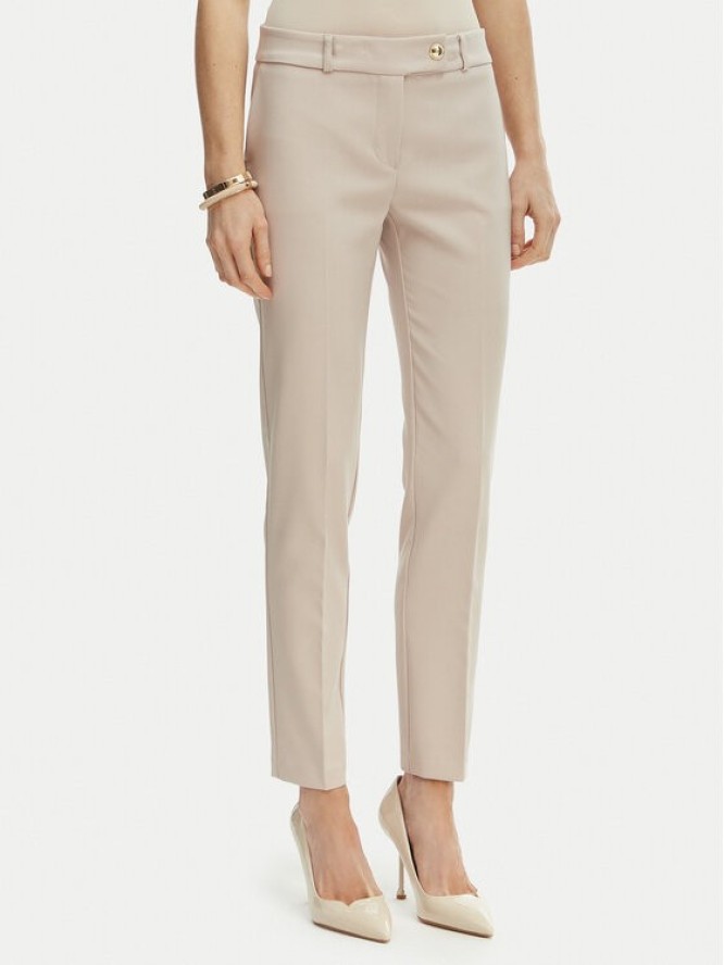 Rinascimento Spodnie materiałowe CFC0128638003 Beżowy Slim Fit