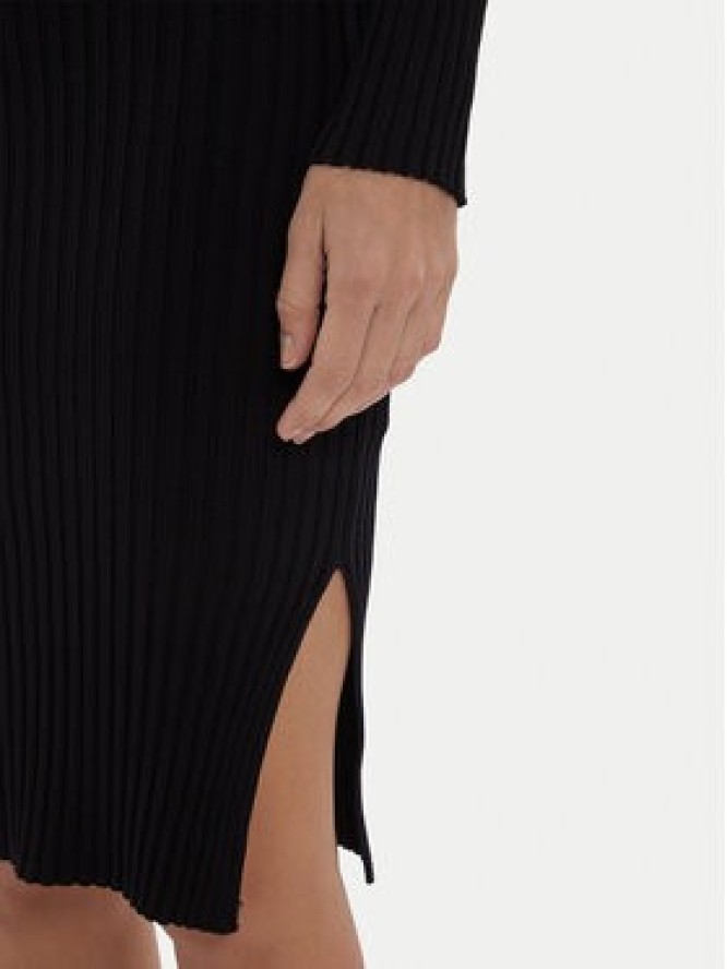 Morgan Sukienka dzianinowa 252-RMAN Czarny Slim Fit