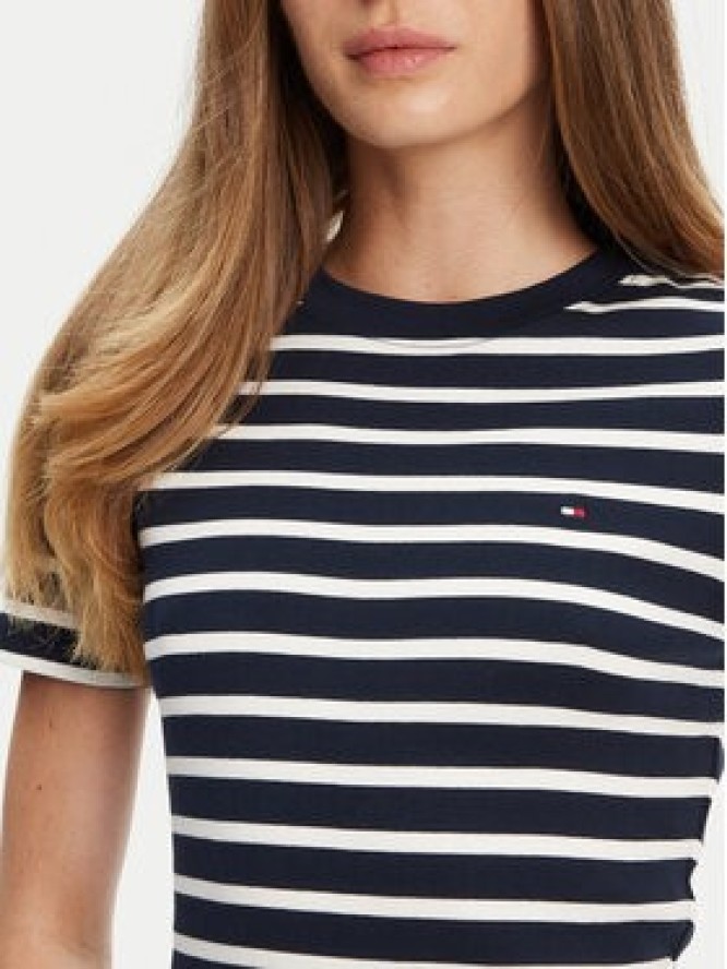 Tommy Hilfiger Sukienka codzienna New Cody WW0WW42721 Granatowy Slim Fit