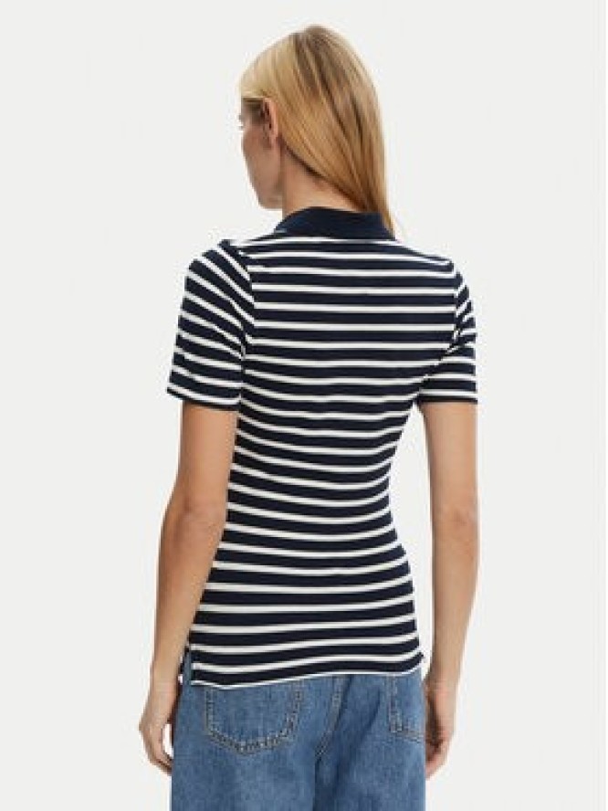 Tommy Hilfiger Polo 1985 WW0WW43225 Granatowy Slim Fit