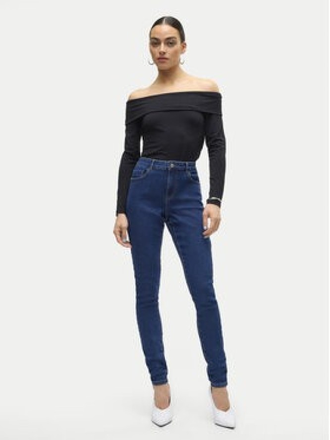 Vero Moda Jeansy Elly 10310613 Granatowy Skinny Fit