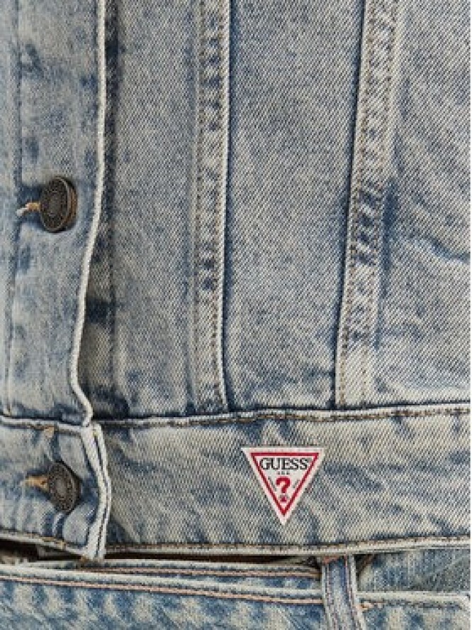 Guess Jeans Kurtka jeansowa W6RN55 D5M4I Niebieski Regular Fit