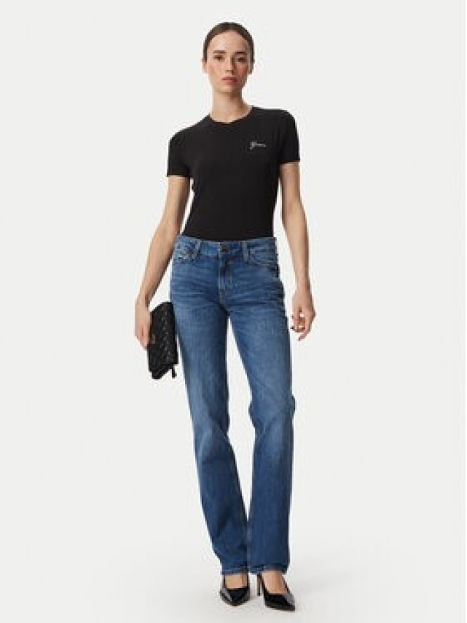 Guess T-Shirt W6YI12 K3751 Czarny Regular Fit