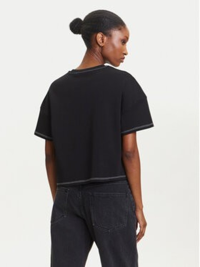 KARL LAGERFELD T-Shirt A3W17019 Czarny Boxy Fit