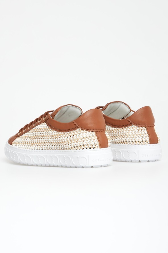 Sneakersy damskie skórzane Oslo CESARE CASADEI