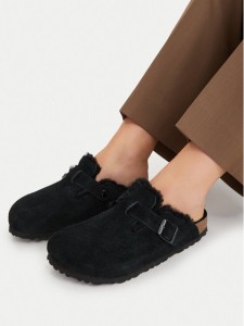Birkenstock Kapcie Boston Vl/Shearling 0259883 Czarny