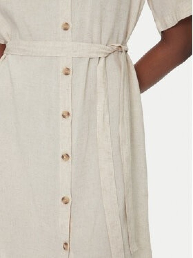 Vero Moda Sukienka koszulowa Thea 10333791 Beżowy Loose Fit
