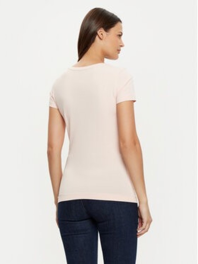 Guess T-Shirt W5RI21 J1314 Beżowy Regular Fit