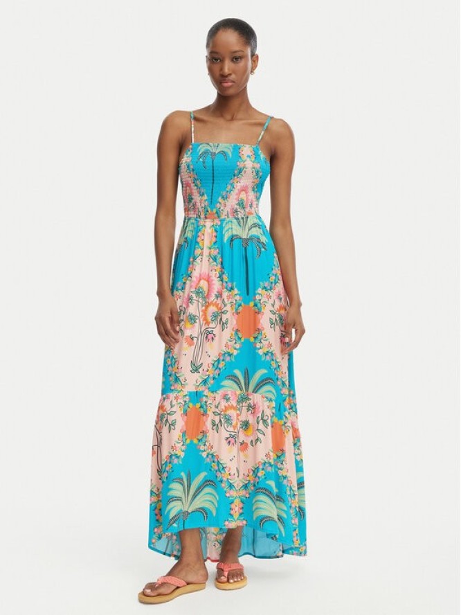 Maaji Sukienka letnia Isadora PT2123CLD009 Błękitny Regular Fit