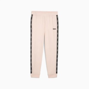 Spodnie dresowe damskie Puma NEW TAPE FL CL różowe 69265048 r XL