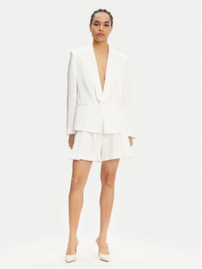 BOSS Szorty materiałowe 50537474 Biały Regular Fit