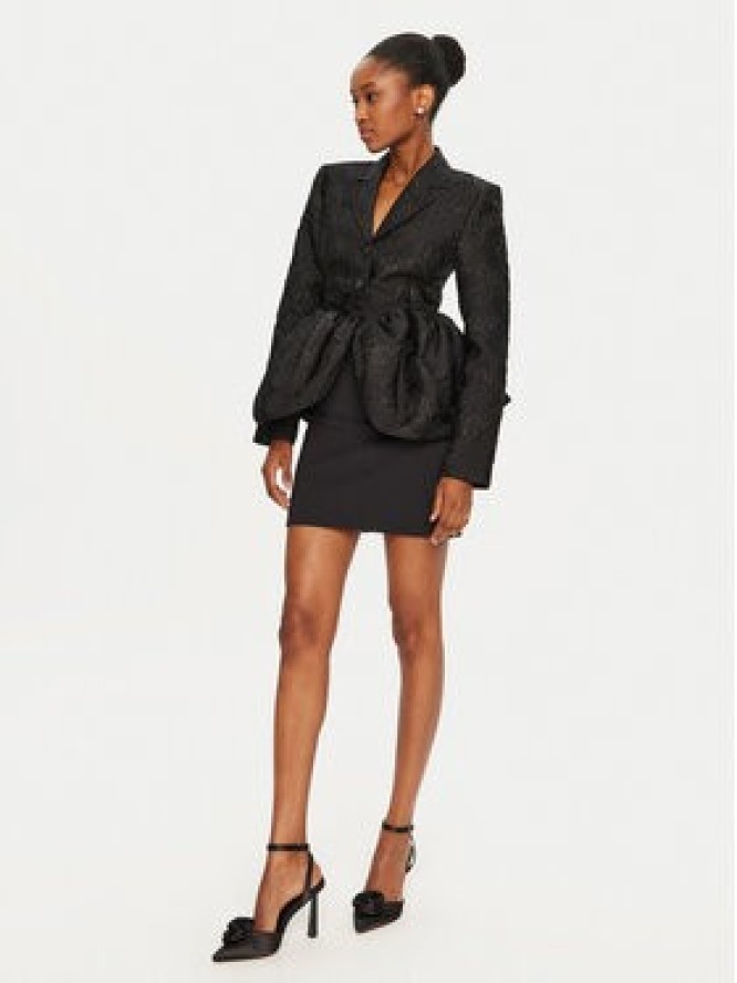 ROTATE Marynarka 113600100 Czarny Slim Fit